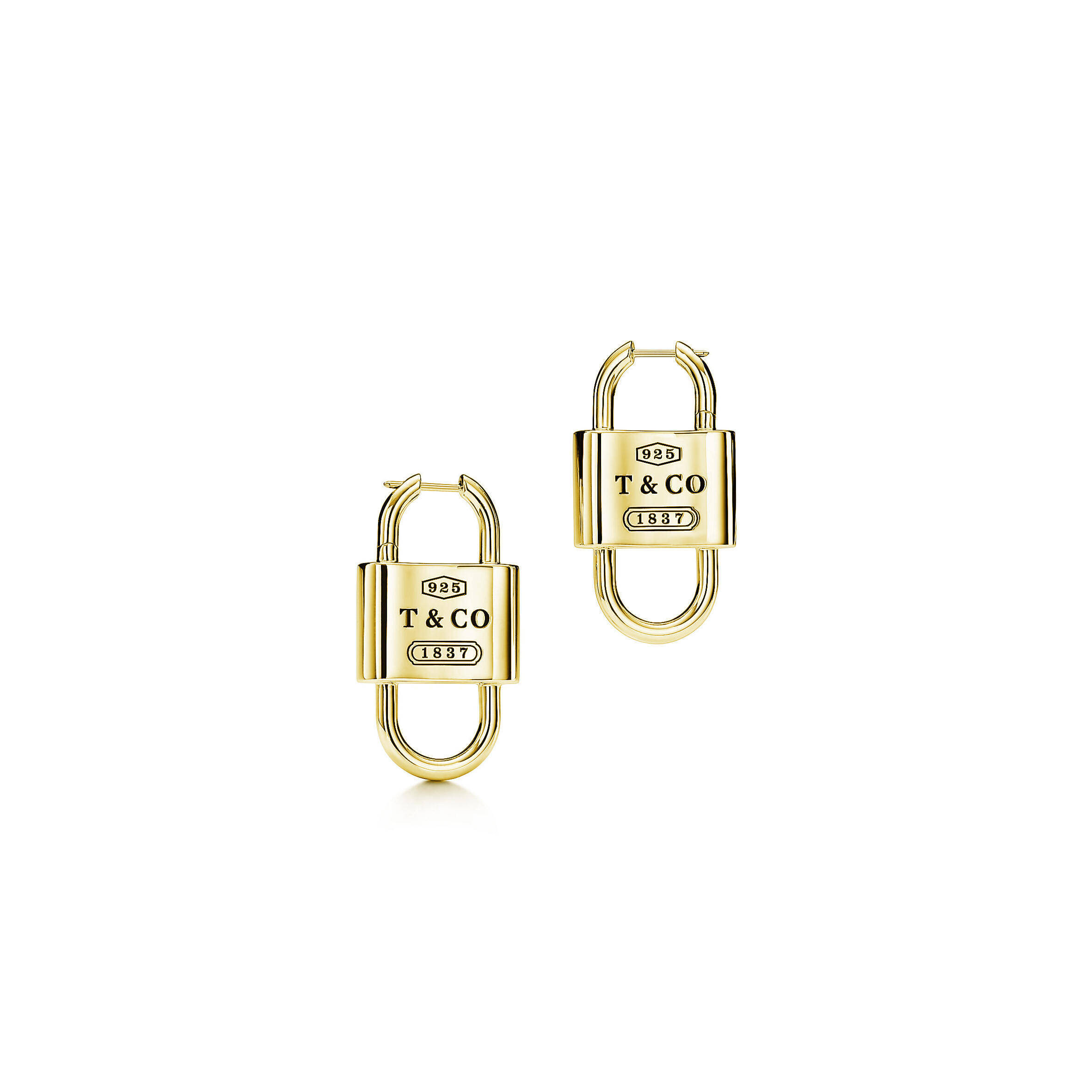 TIFFANY 1837™ LARGE DOUBLE LOCK DROP EARRINGS 732476